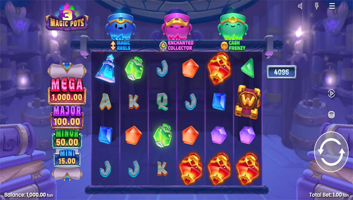 สล็อต 3 Magic Pots